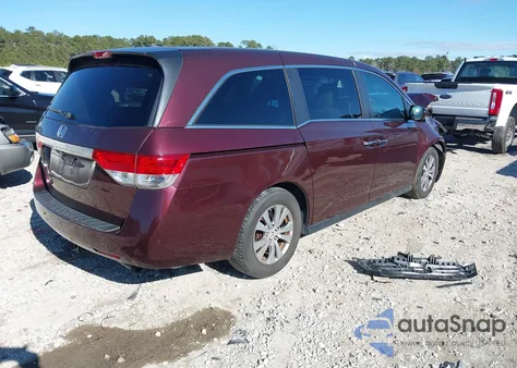 2014 Honda Odyssey Ex-L z USA, uszkodzony, nr VIN 5FNRL5H63EB076096